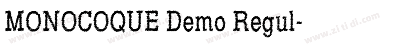 MONOCOQUE Demo Regul字体转换 MONOCOQUE Demo Regul字体转换
